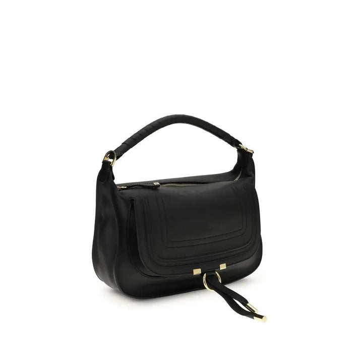Black Calf Leather Bos Taurus Shoulder Bag Chloé
