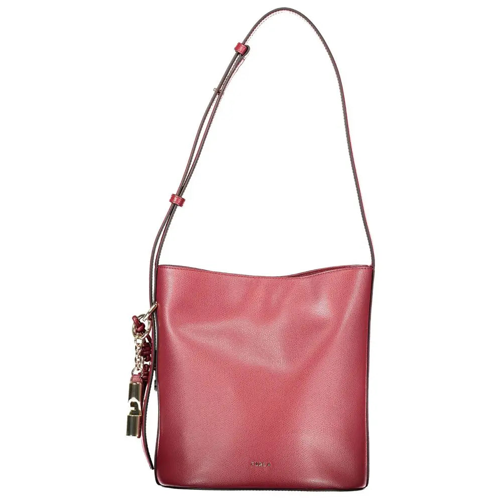 Rosso Leather Woman Bucket Bag Furla