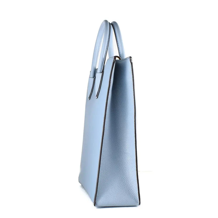 Blue Leather Handbag Michael Kors