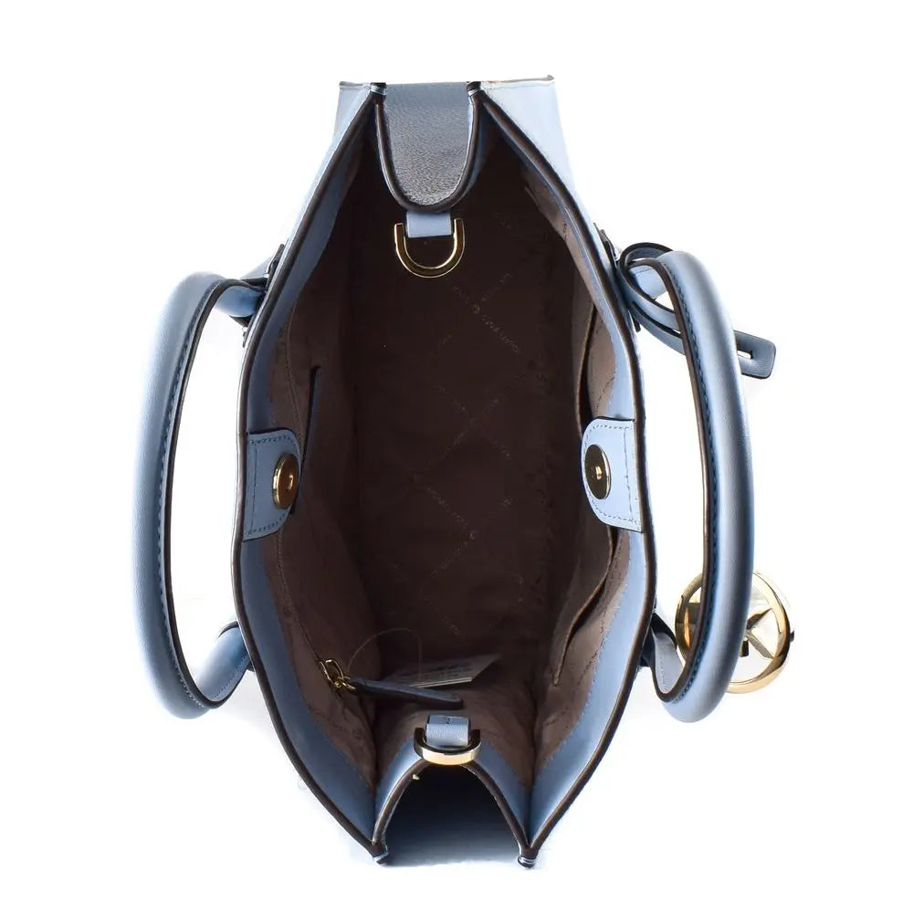 Blue Leather Handbag Michael Kors