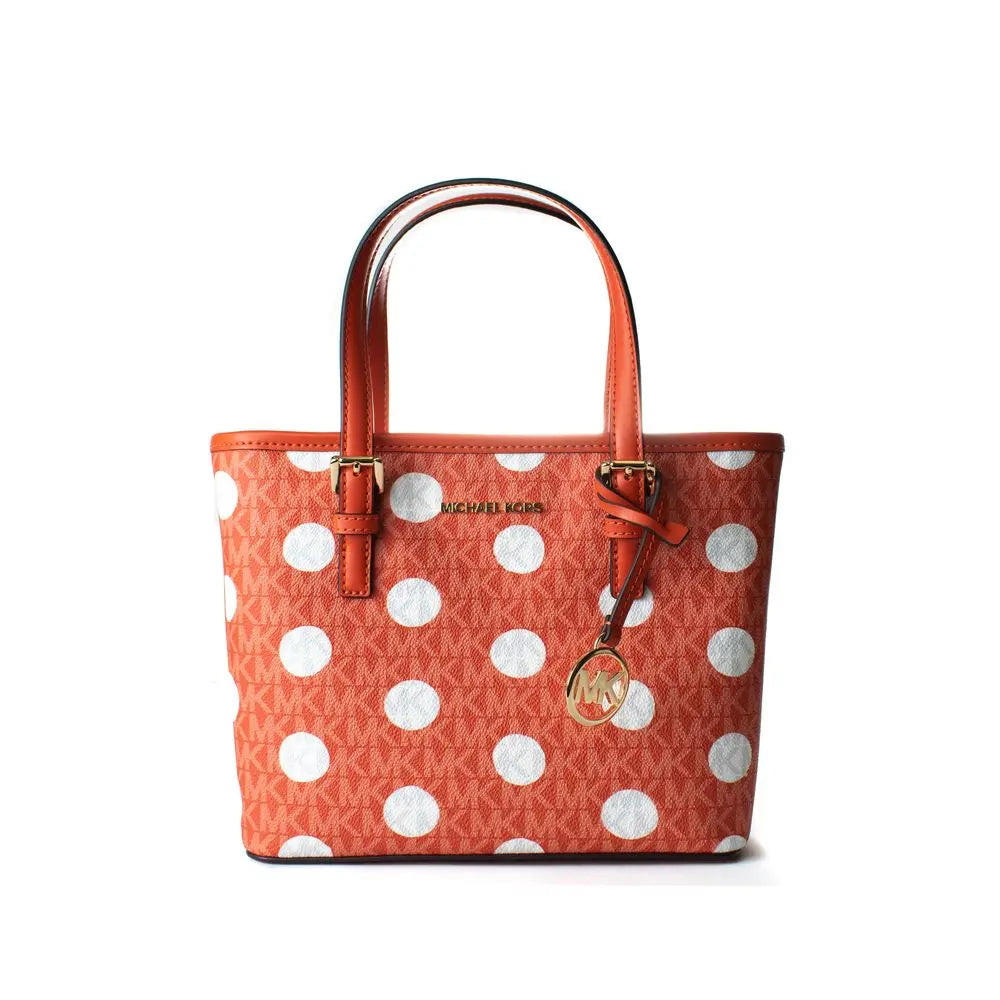 Orange Canvas Tote Bag Michael Kors