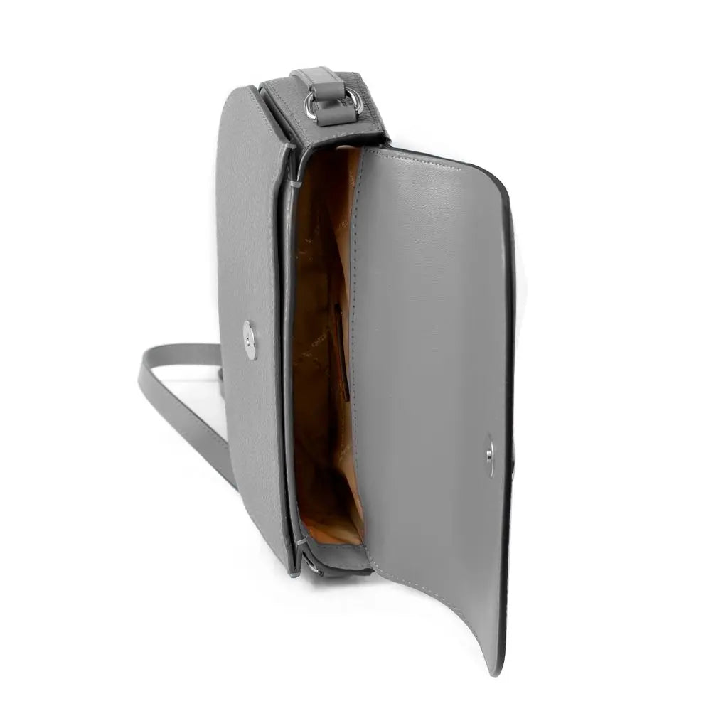 Gray Leather Crossbody Bag Michael Kors