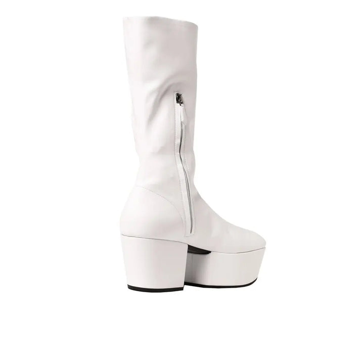 White Polyethylene Boots Prada