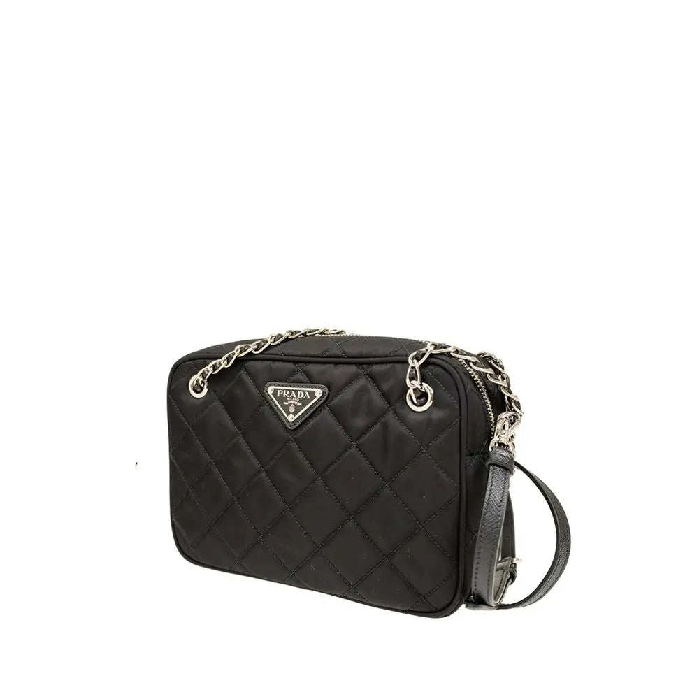 Black Nylon Crossbody Bag Prada