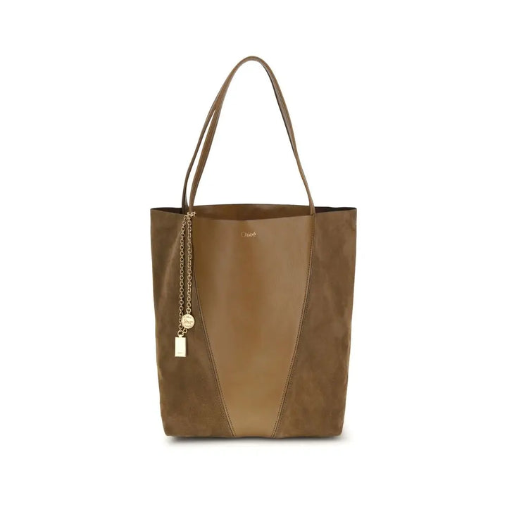 Beige Leather Shoulder Bag Chloé
