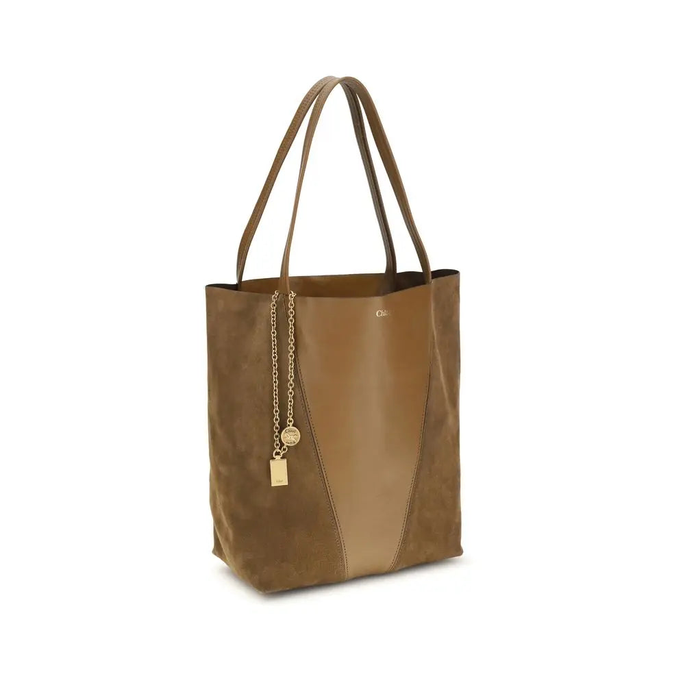 Beige Leather Shoulder Bag Chloé