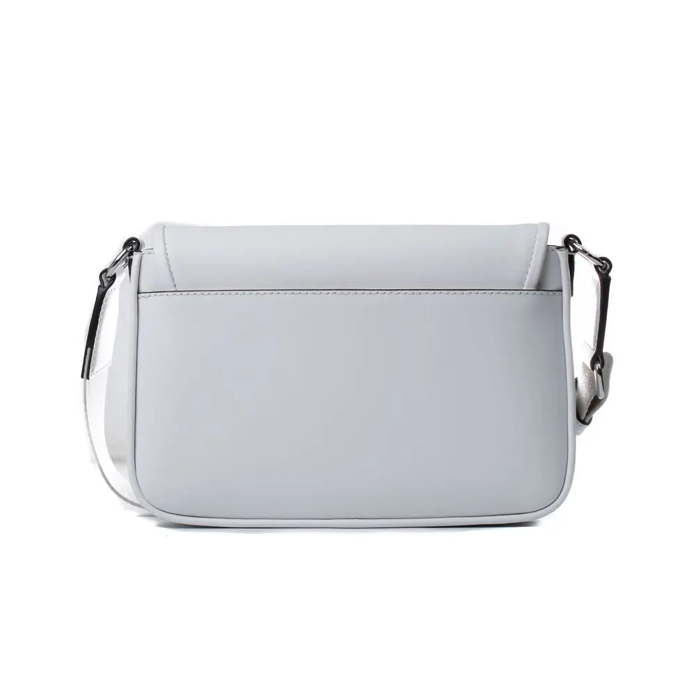 White Leather Shoulder Bag Michael Kors