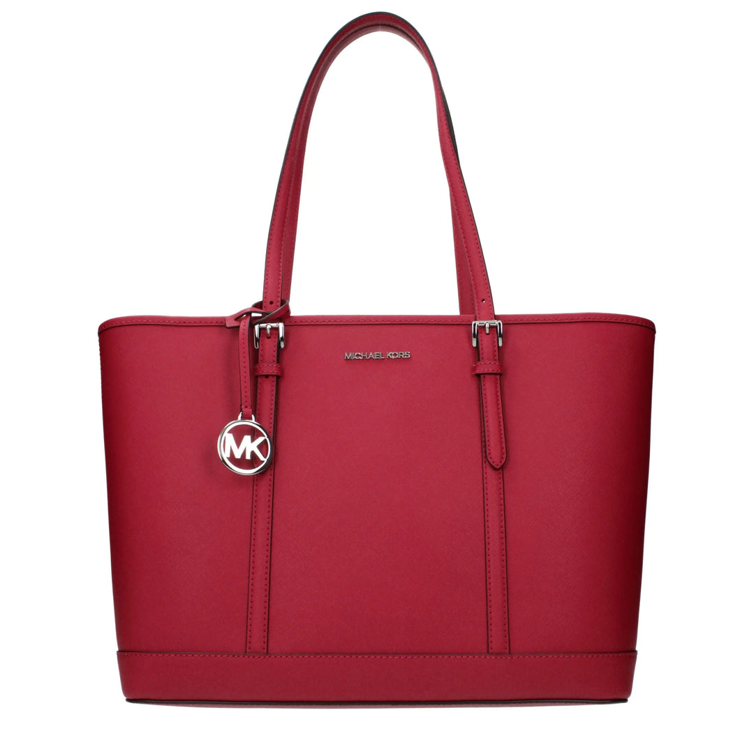 Red Leather Shoulder Bag Michael Kors