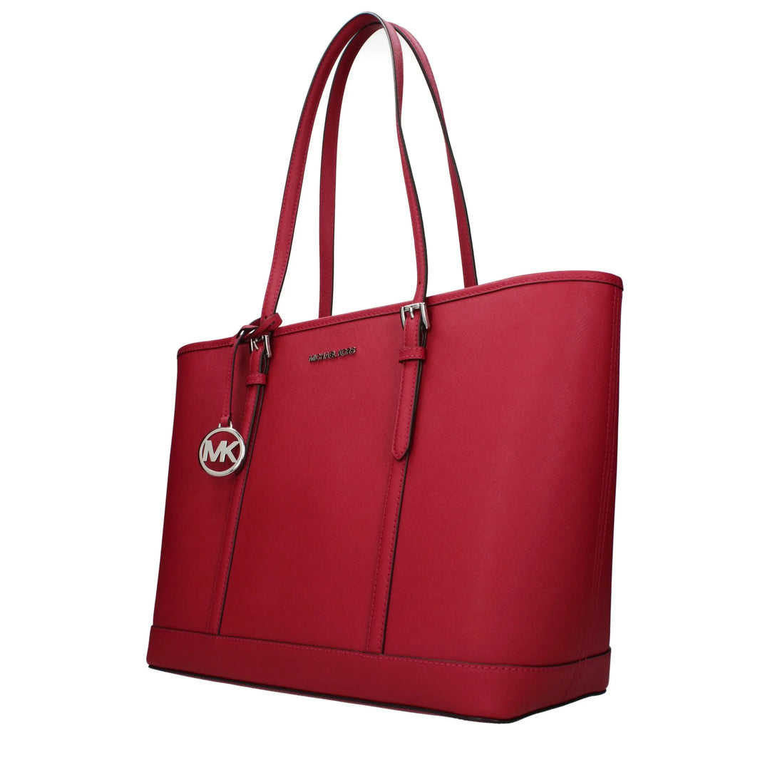 Red Leather Shoulder Bag Michael Kors