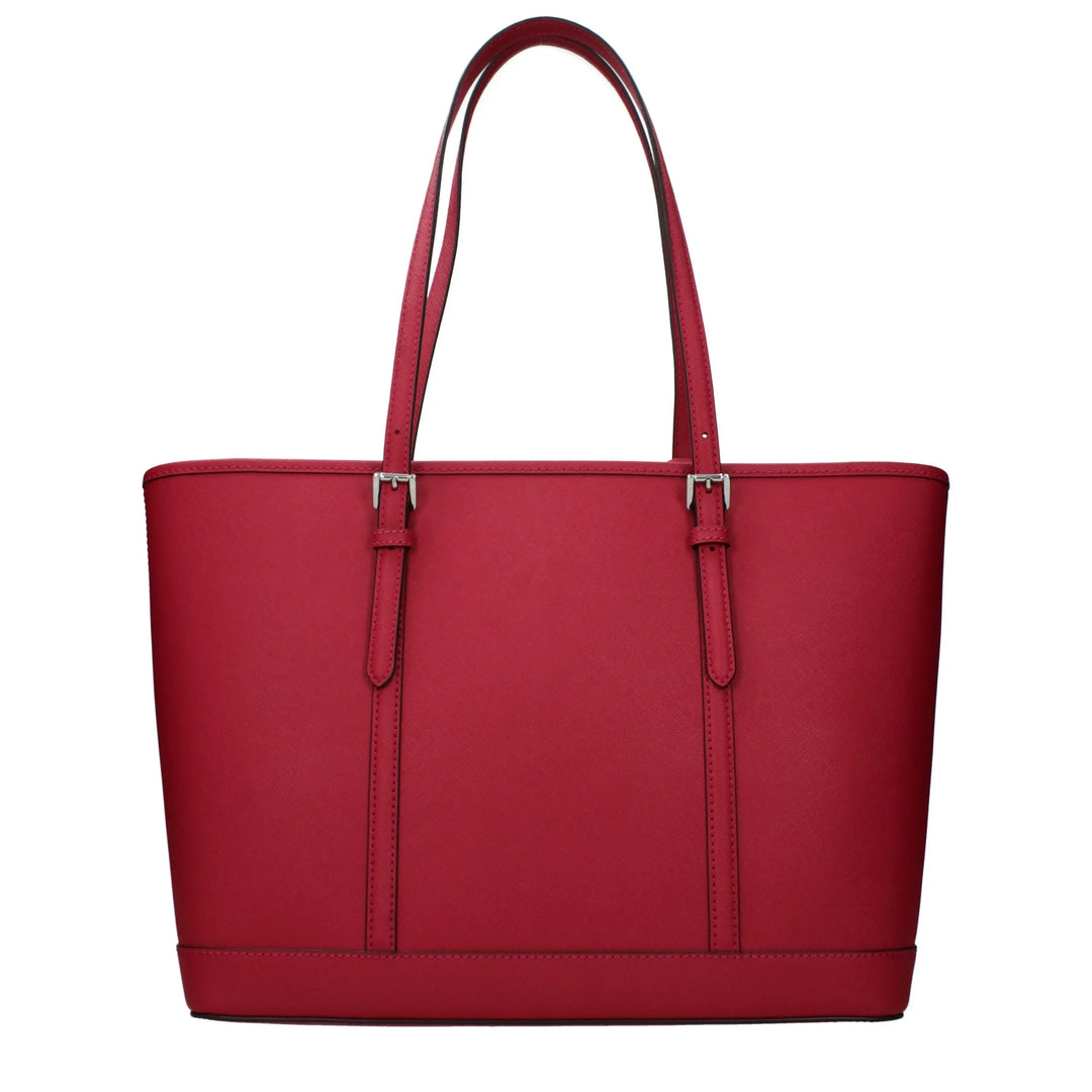 Red Leather Shoulder Bag Michael Kors