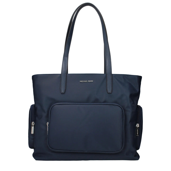 Blue Fabric Shoulder Bag Michael Kors