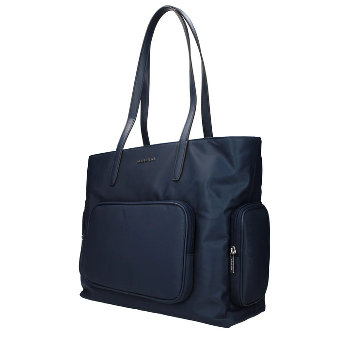 Blue Fabric Shoulder Bag Michael Kors