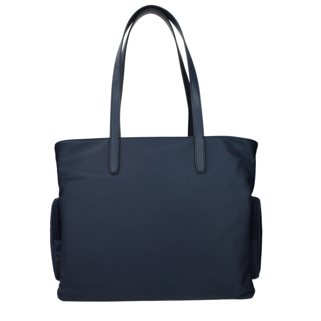 Blue Fabric Shoulder Bag Michael Kors