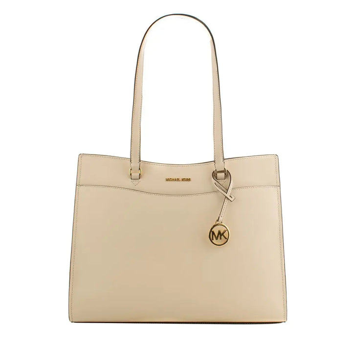 Beige Leather Tote Bag Michael Kors