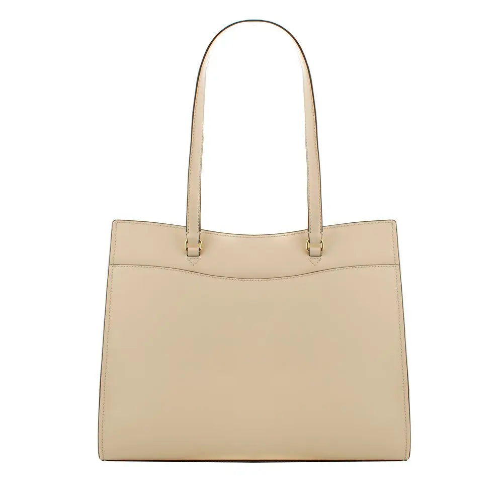 Beige Leather Tote Bag Michael Kors