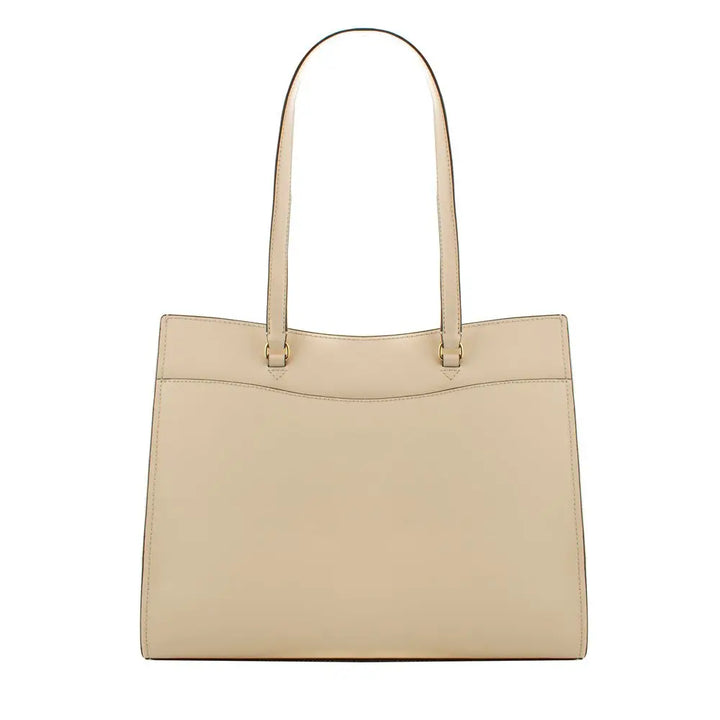 Beige Leather Tote Bag Michael Kors