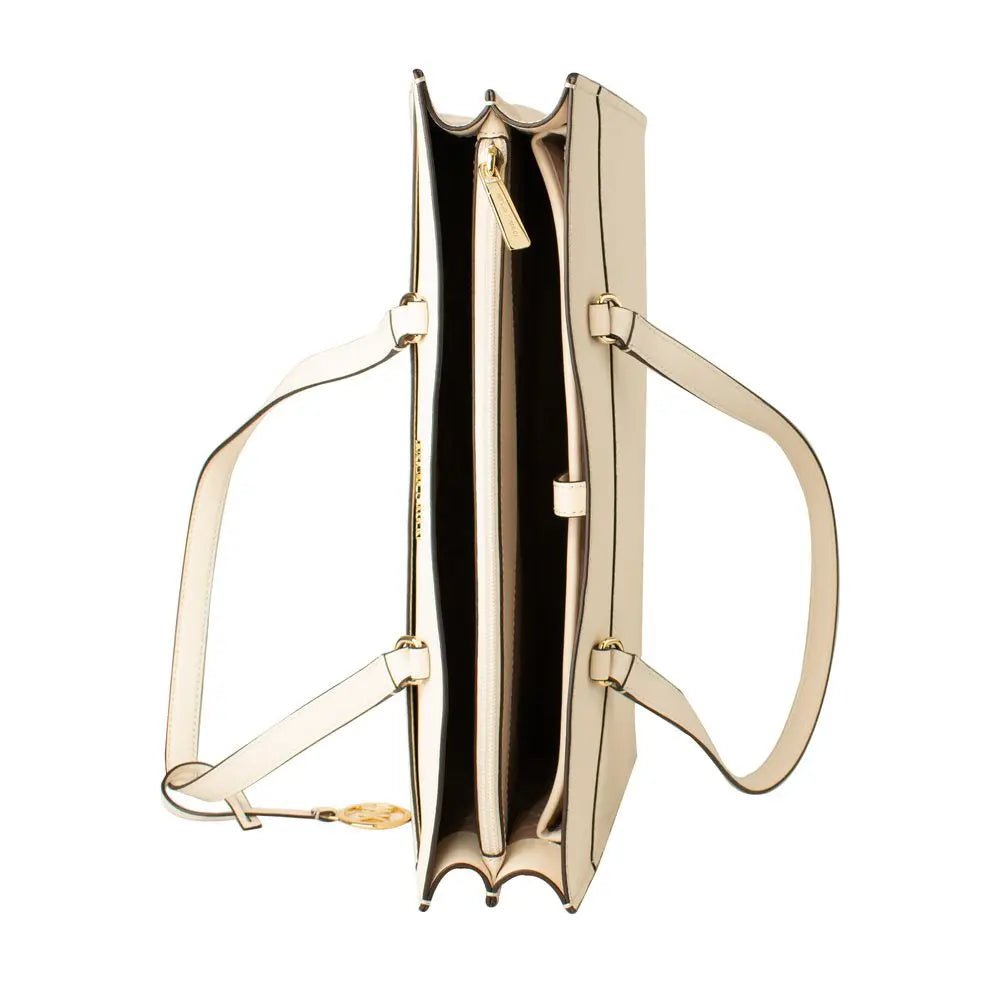 Beige Leather Tote Bag Michael Kors