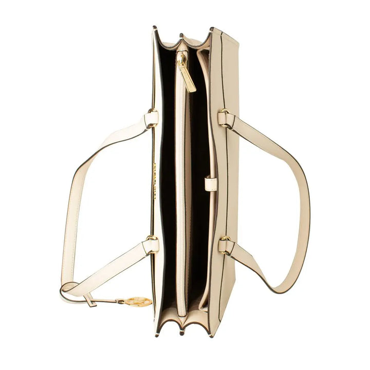 Beige Leather Tote Bag Michael Kors