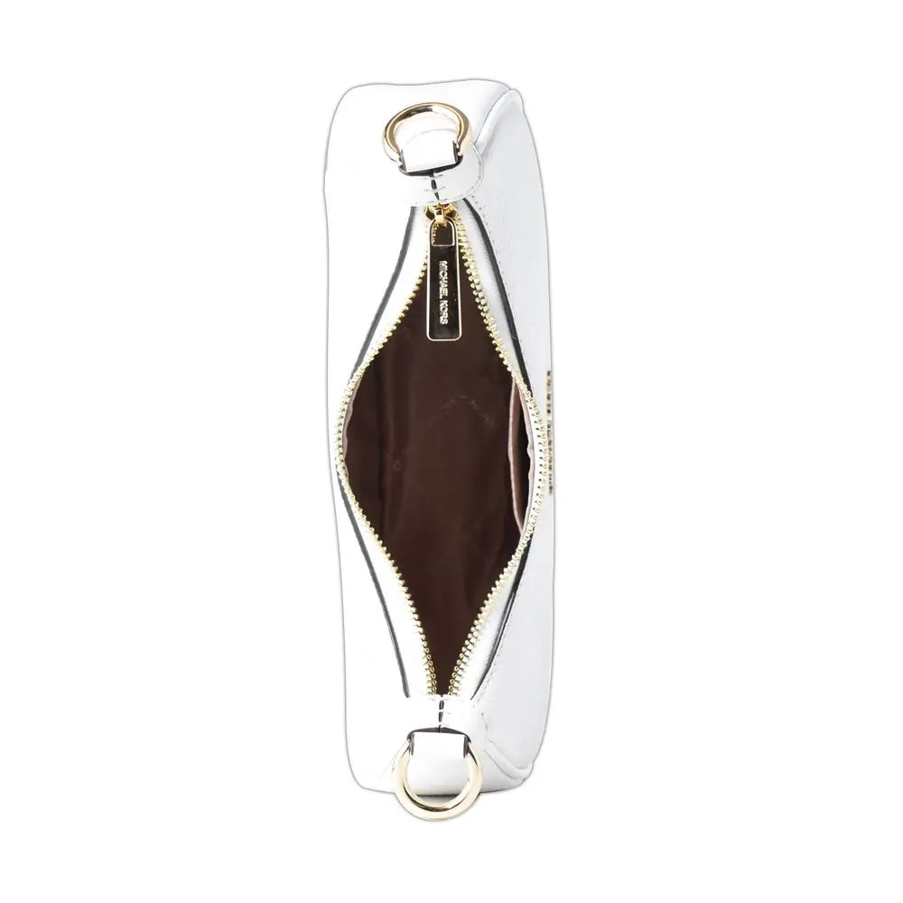 White Leather Shoulder Bag Michael Kors