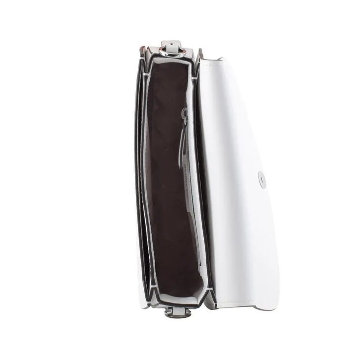 White Leather Shoulder Bag Michael Kors