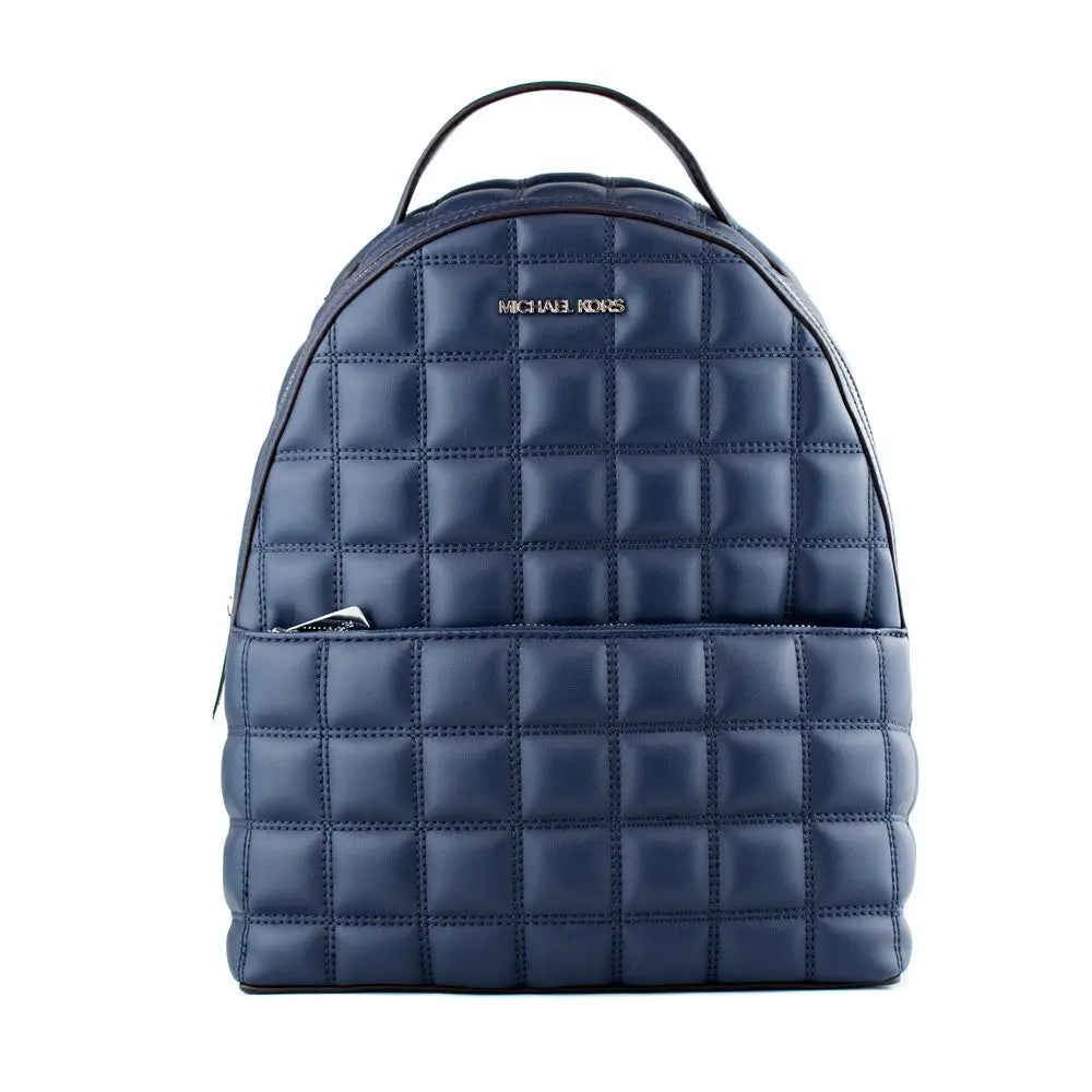 Blue Artificial Leather Backpack Michael Kors