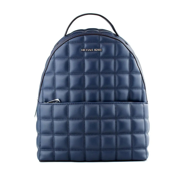 Blue Artificial Leather Backpack Michael Kors