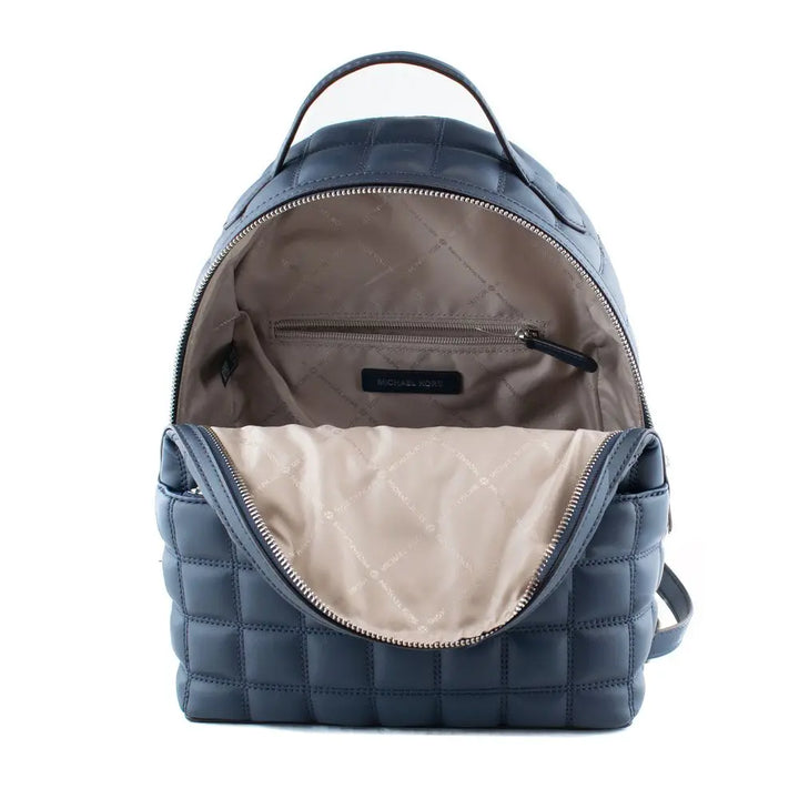 Blue Artificial Leather Backpack Michael Kors