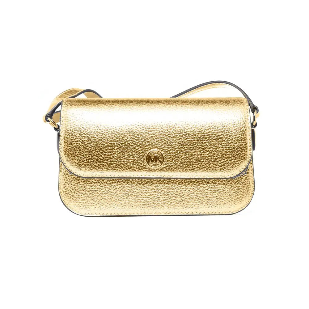 Gold Leather Crossbody Bag Michael Kors