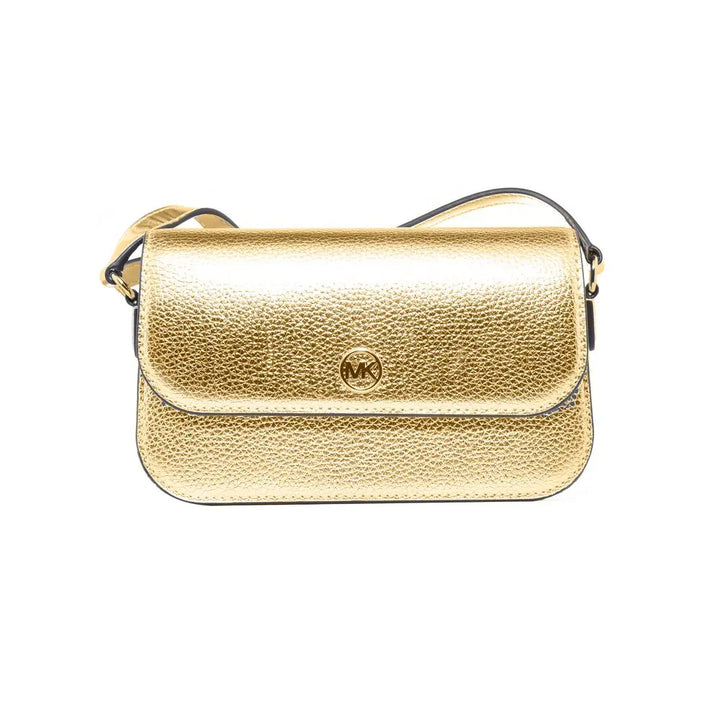 Gold Leather Crossbody Bag Michael Kors