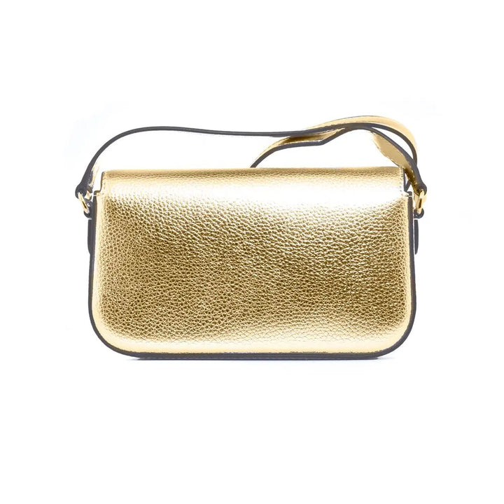 Gold Leather Crossbody Bag Michael Kors