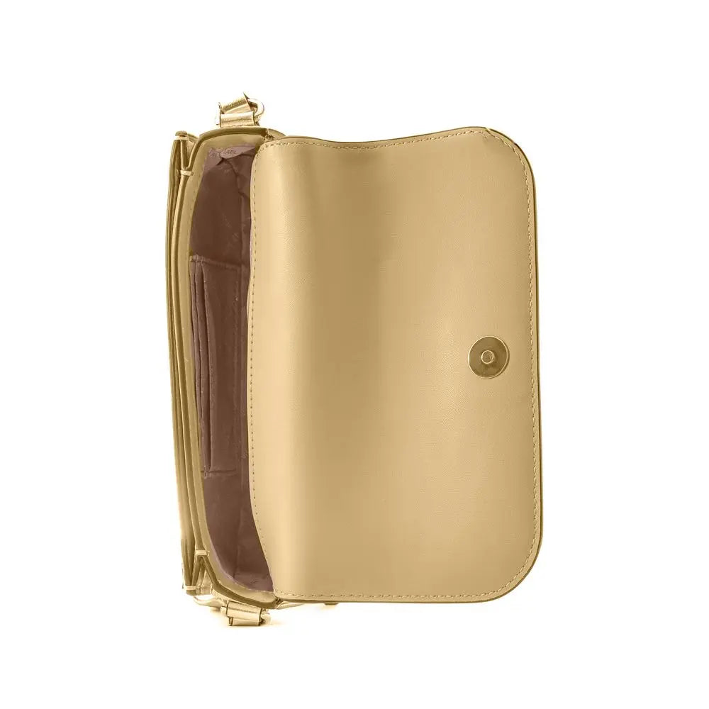 Gold Leather Crossbody Bag Michael Kors