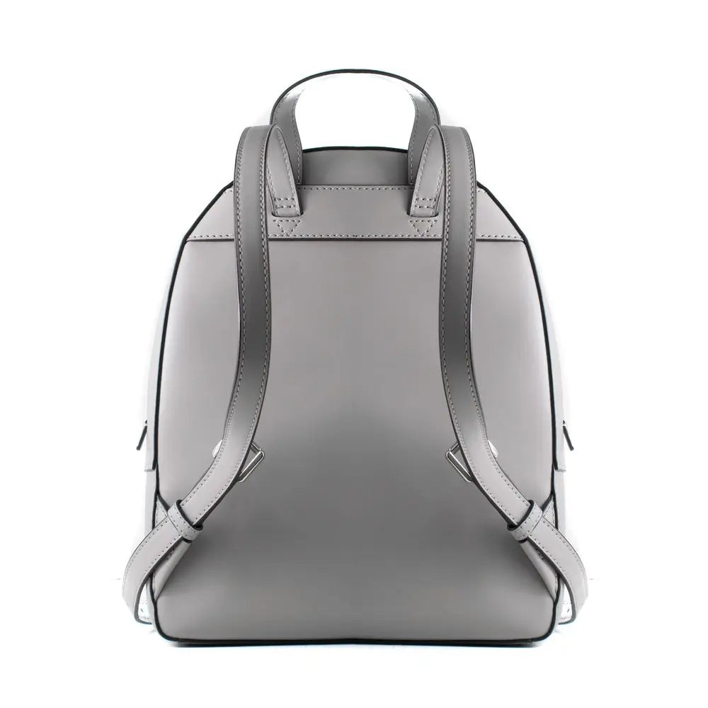 Gray Leather Backpack Michael Kors