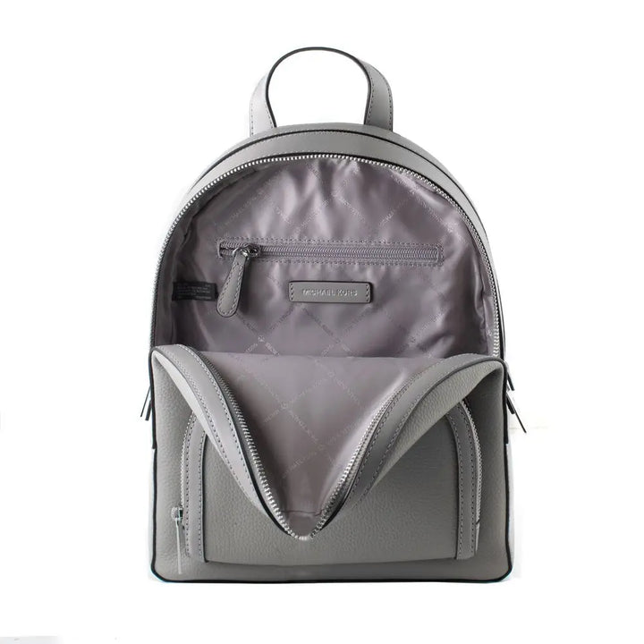 Gray Leather Backpack Michael Kors