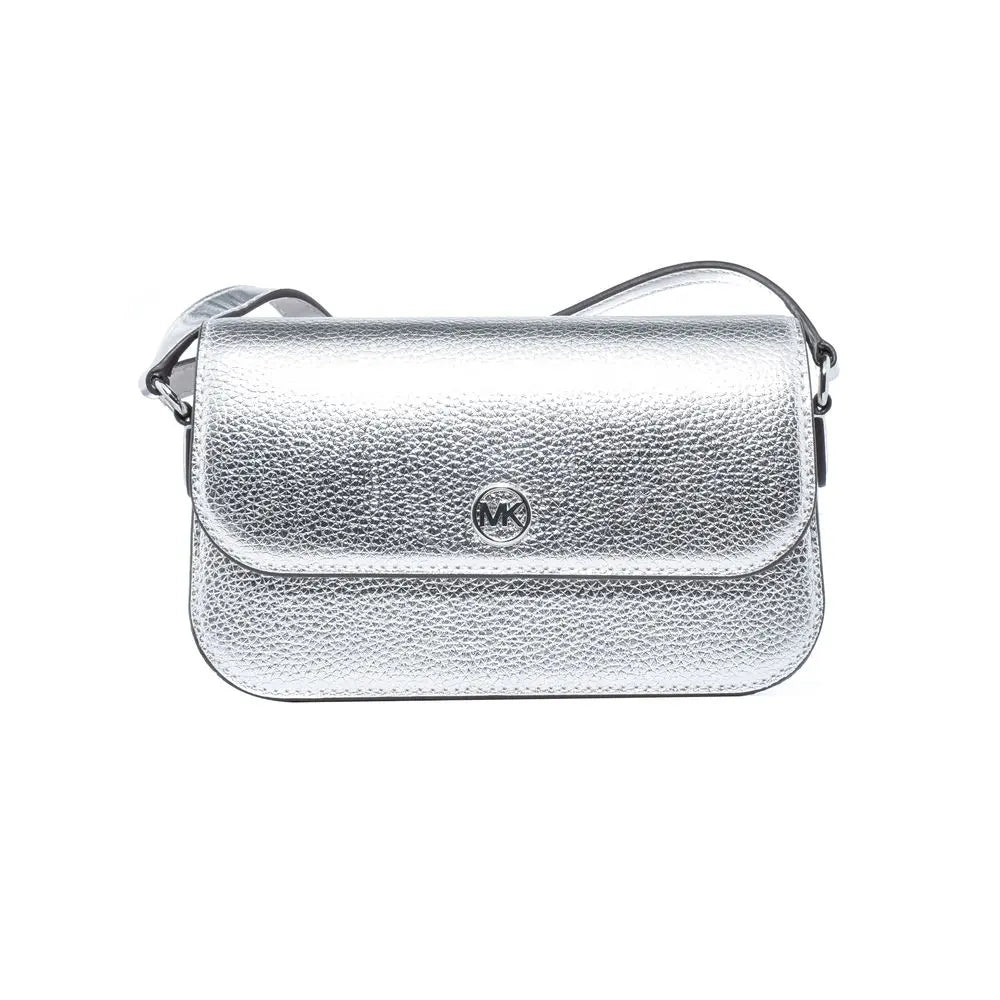Gray Leather Shoulder Bag Michael Kors
