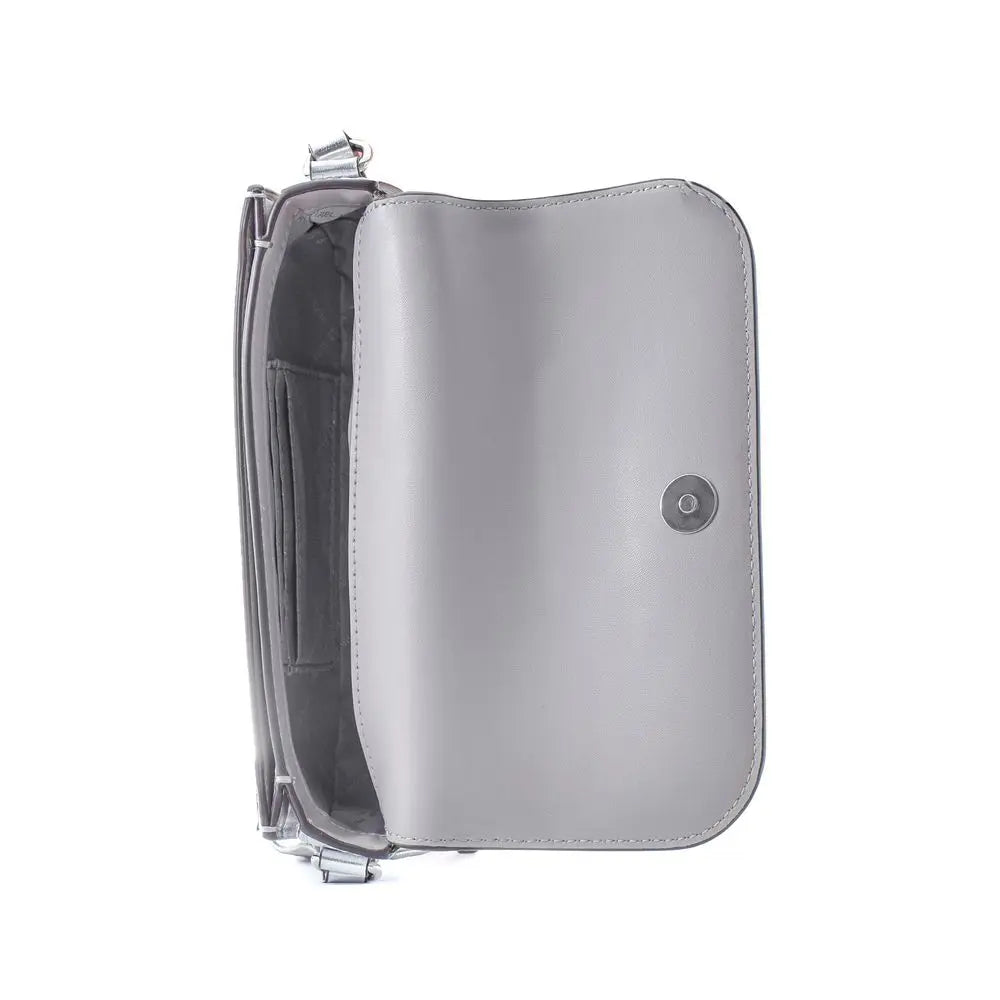 Gray Leather Shoulder Bag Michael Kors