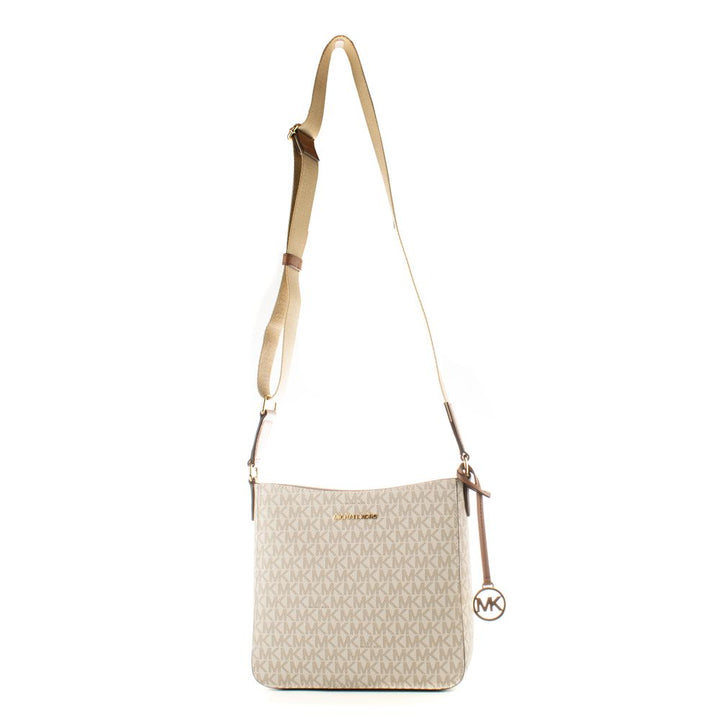 Beige Canvas Crossbody Bag Michael Kors