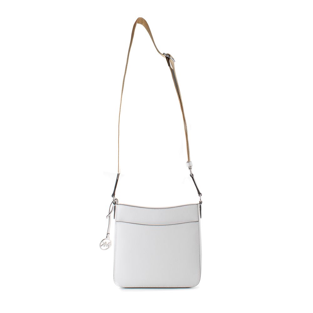 White Canvas Shoulder Bag Michael Kors