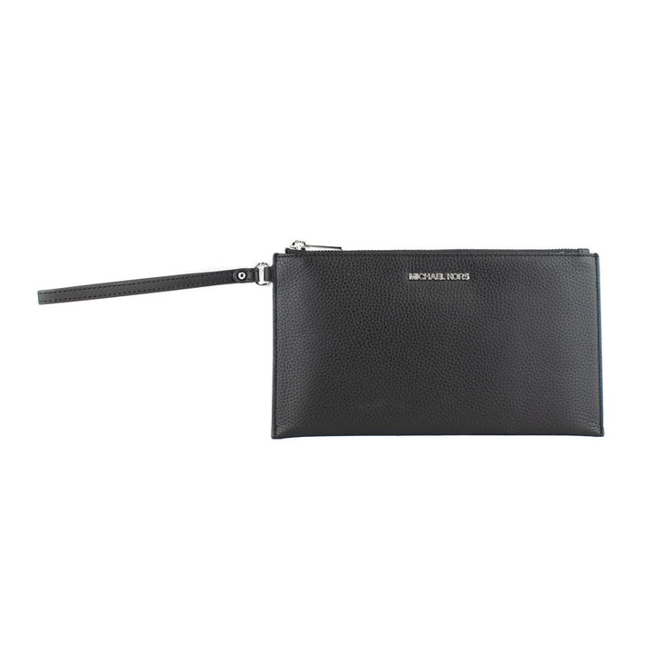 Black Leather Clutch Bag Michael Kors