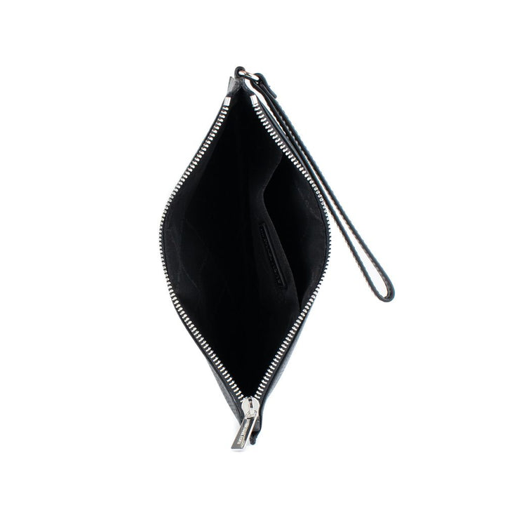 Black Leather Clutch Bag Michael Kors