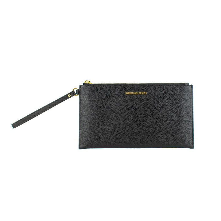 Black Leather Clutch Bag Michael Kors