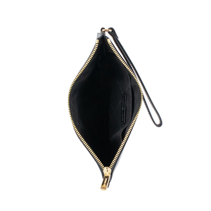 Black Leather Clutch Bag Michael Kors