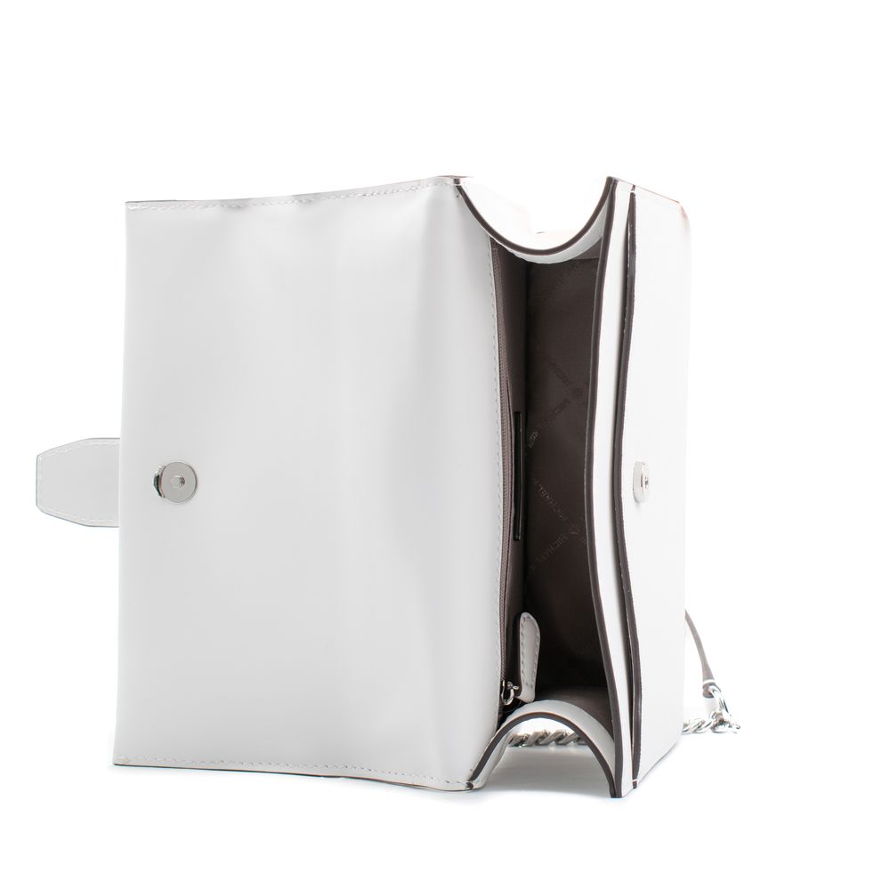 White Leather Shoulder Bag Michael Kors
