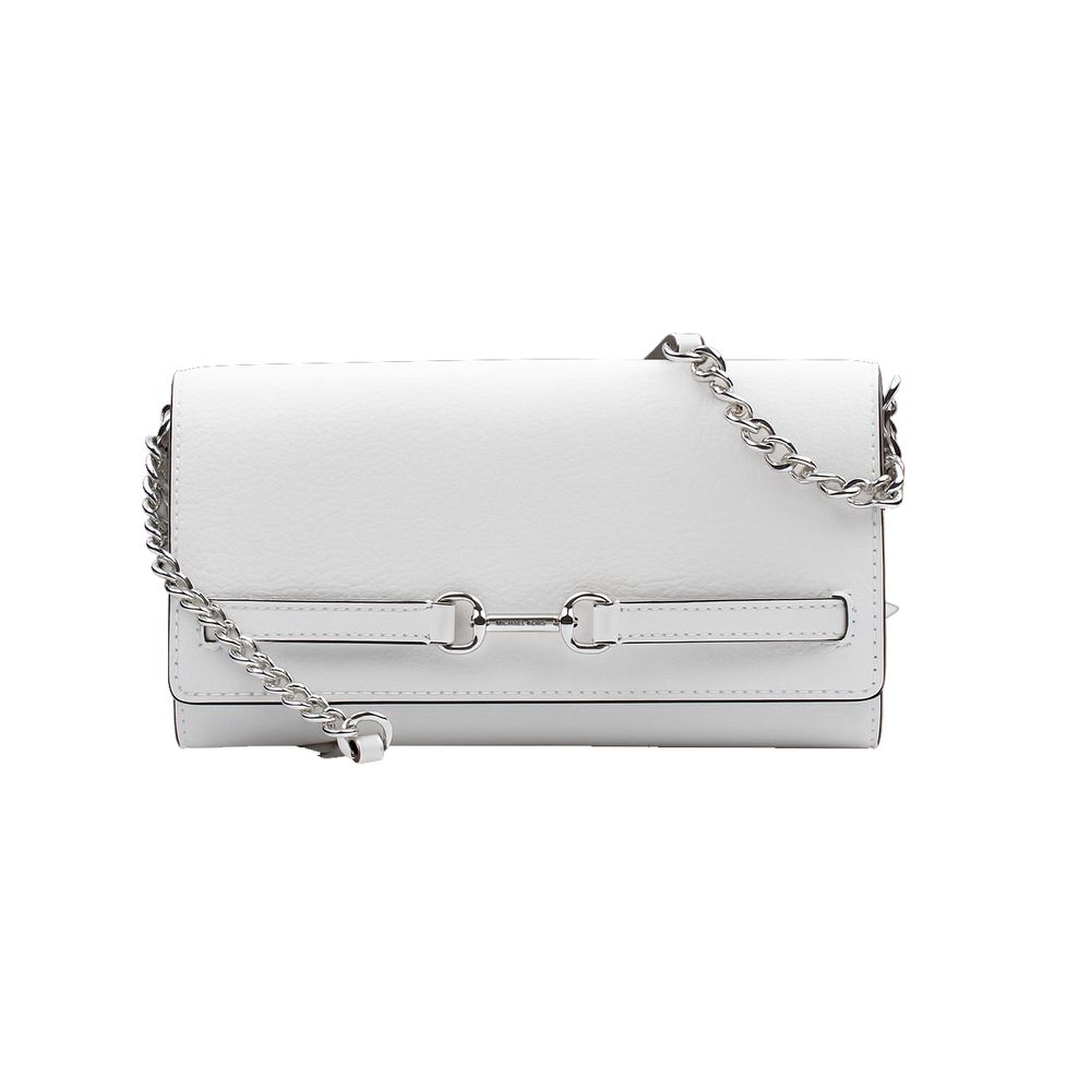White Leather Crossbody Bag Michael Kors