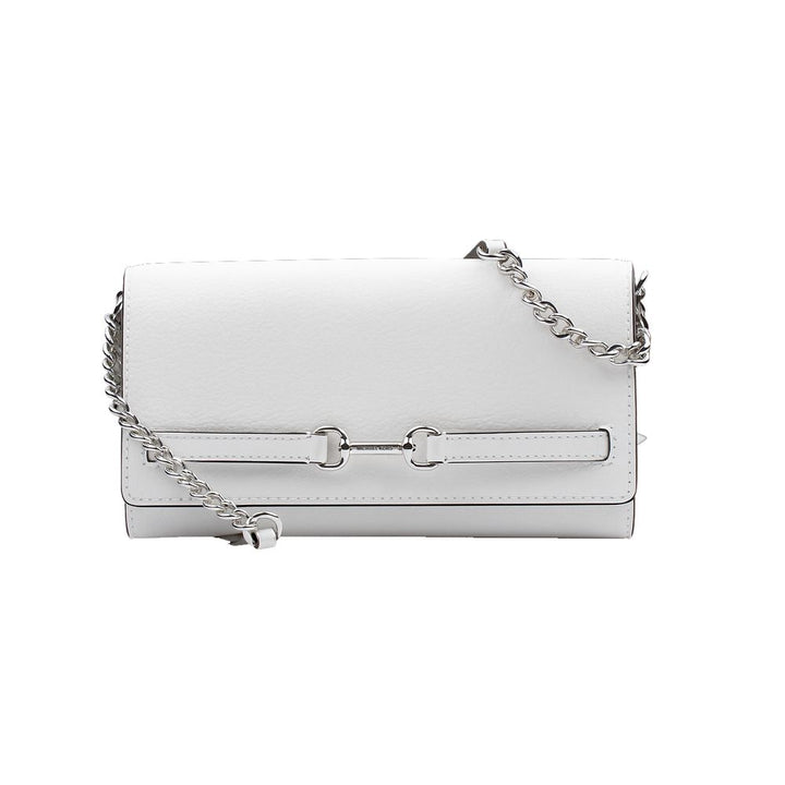White Leather Crossbody Bag Michael Kors