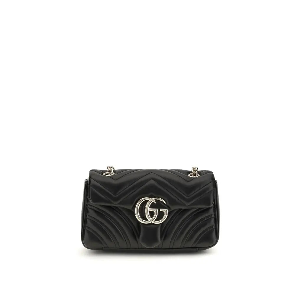Black Calf Leather Bos Taurus Shoulder Bag Gucci