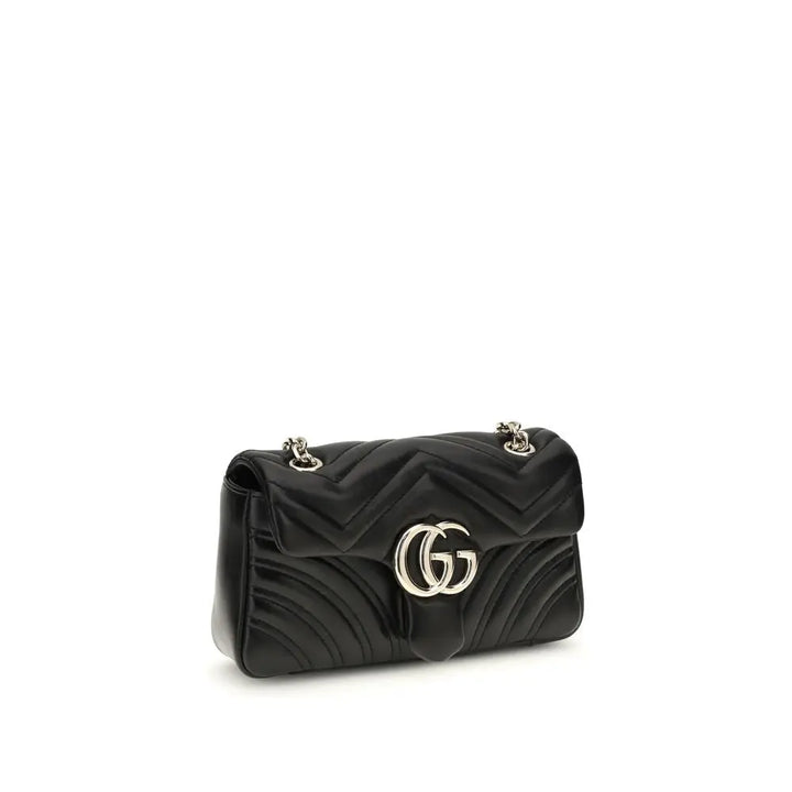 Black Calf Leather Bos Taurus Shoulder Bag Gucci