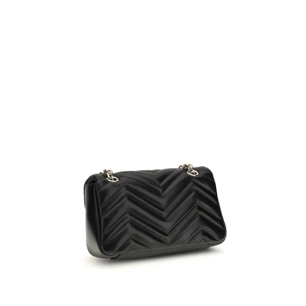 Black Calf Leather Bos Taurus Shoulder Bag Gucci
