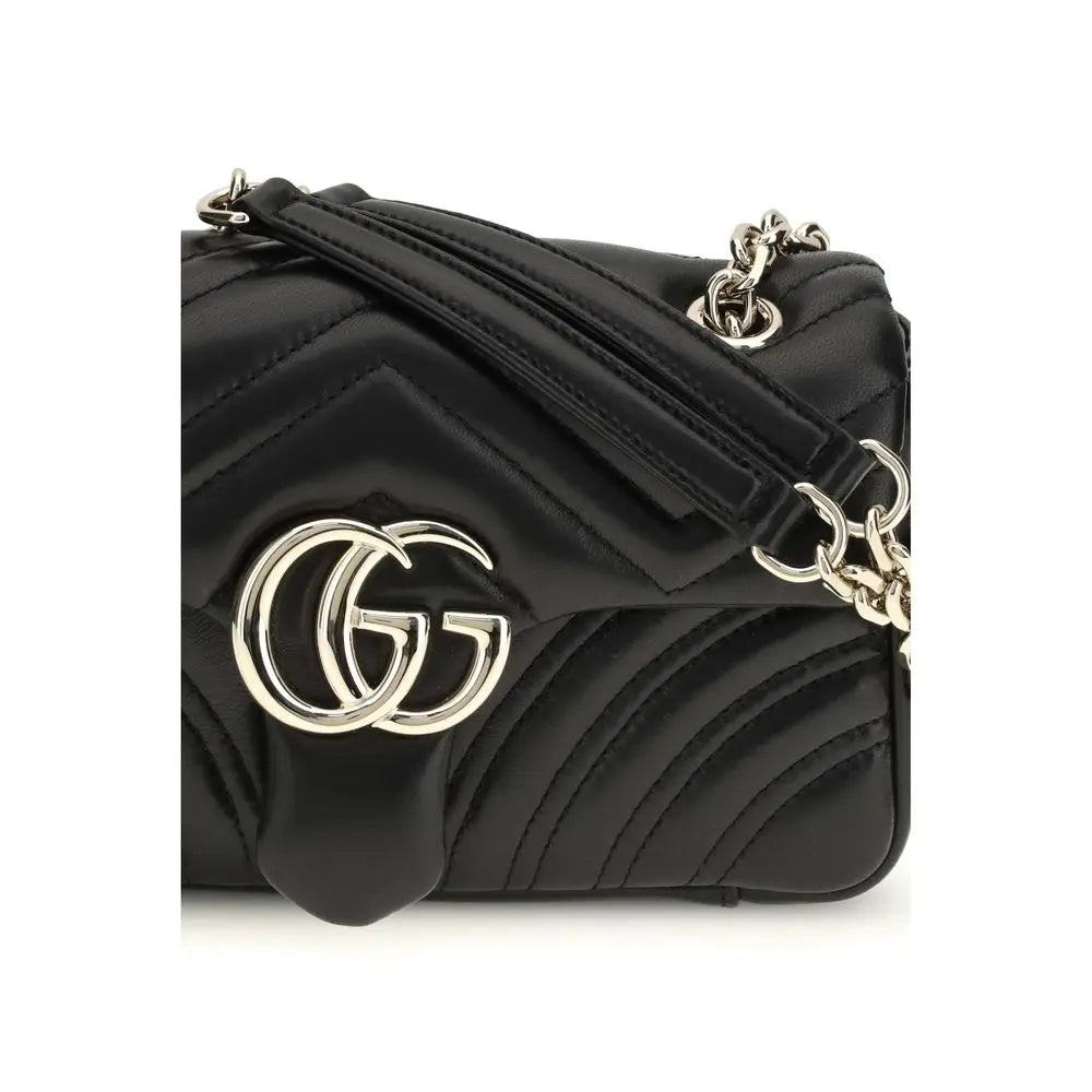 Black Calf Leather Bos Taurus Shoulder Bag Gucci