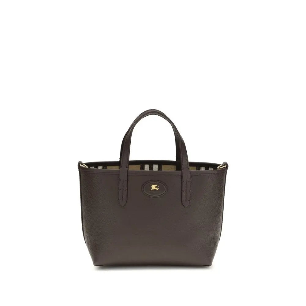 Beige Calf Leather Bos Taurus Shoulder Bag Burberry