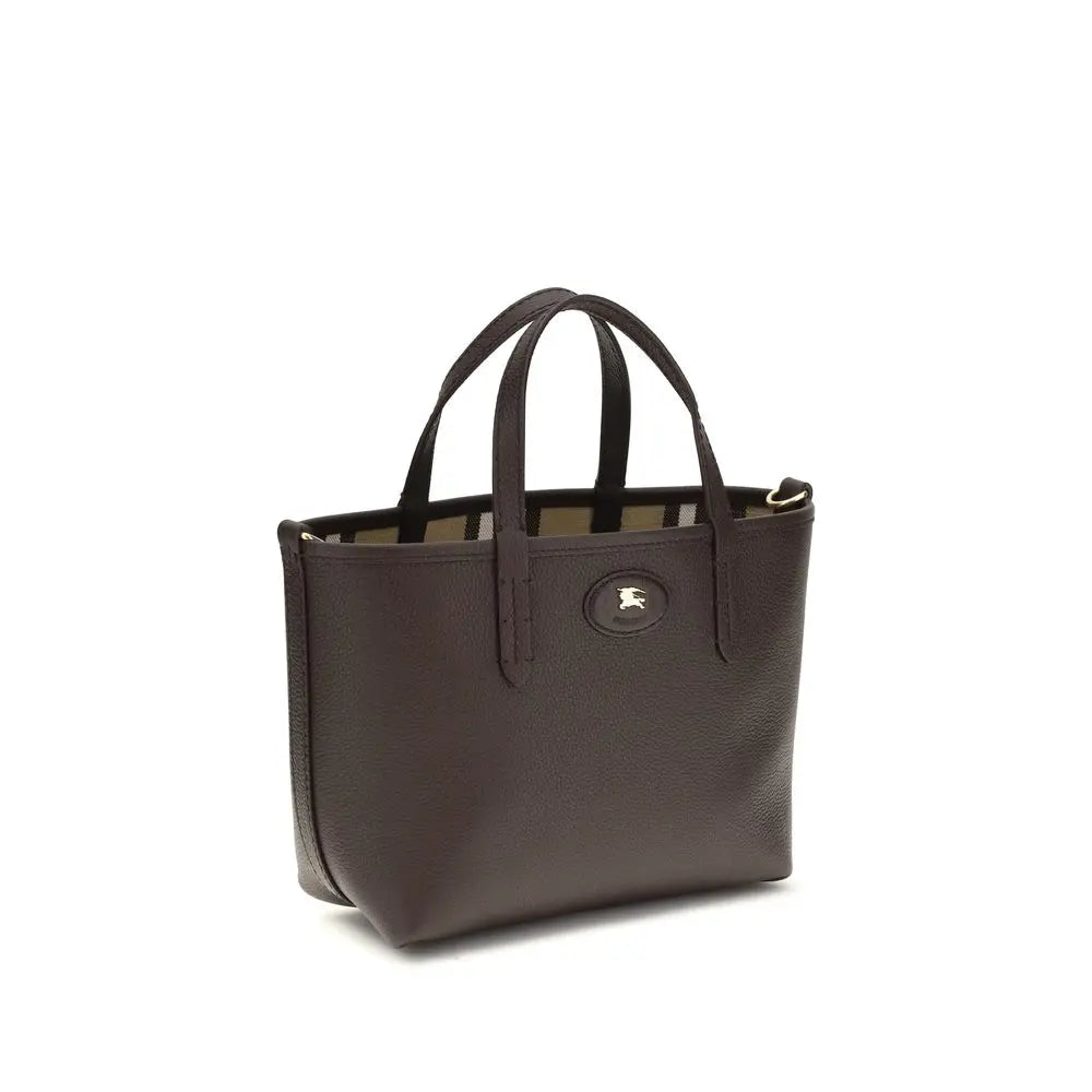 Beige Calf Leather Bos Taurus Shoulder Bag Burberry